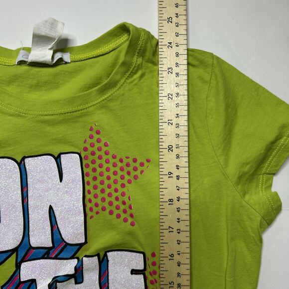 Charlotte Russe Graphic T-shirt Short Sleeve Women Green Size Large - Picture 7 of 9